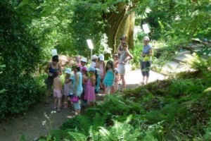 Enfants au Jardin botanique de Saverne